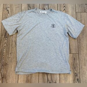 Santa Barbara Polo & Racquet Club Gray Logo T-Shirt Men’s L 100% Cotton